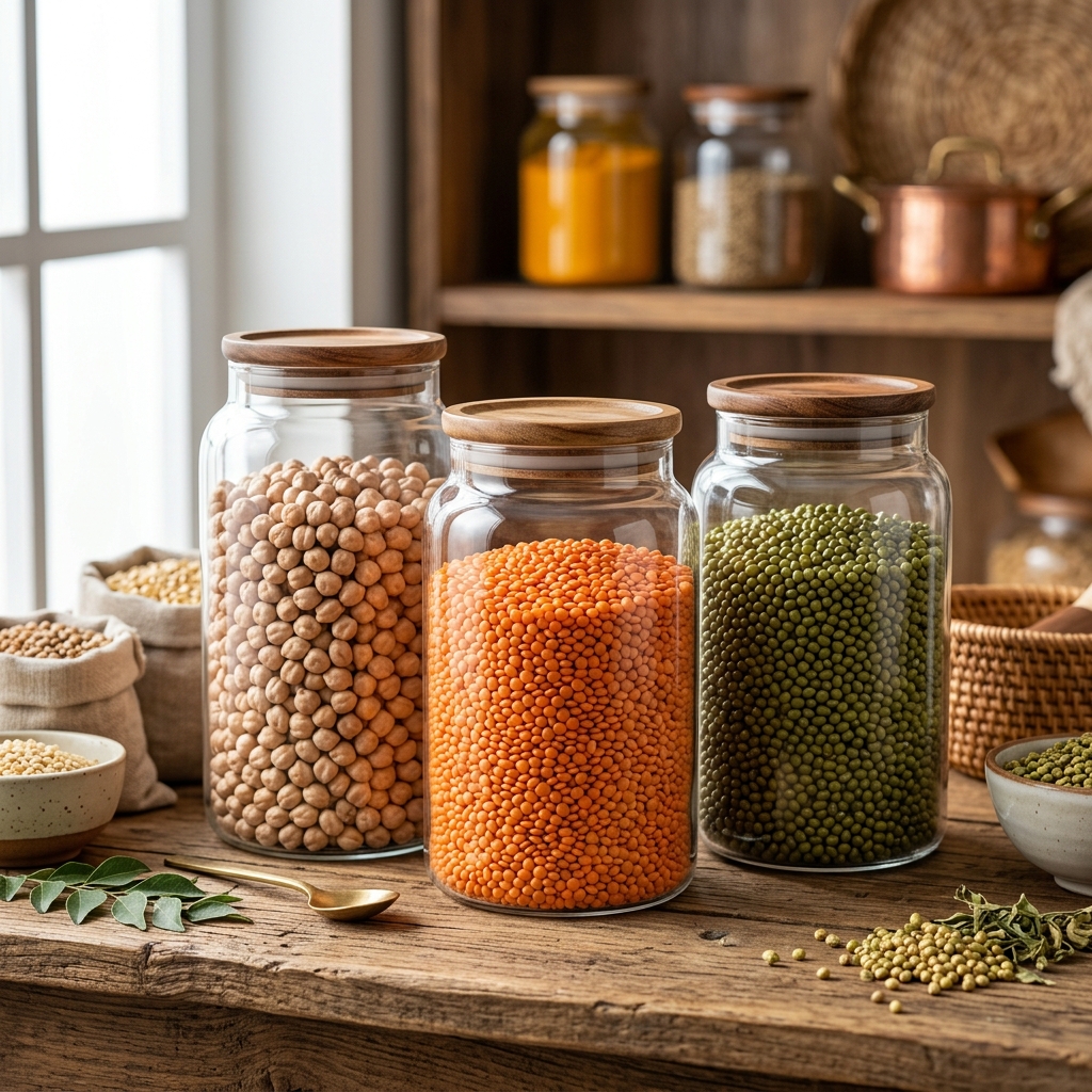 Red lentils and Kabuli chickpeas from India for export